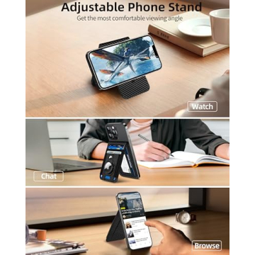 Strong Magnetic Wallet for iPhone with AirTag Holder