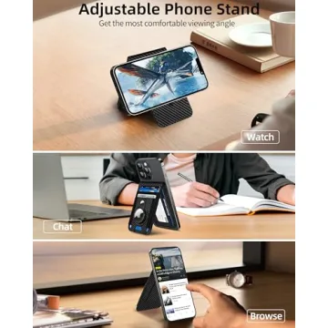Strong Magnetic Wallet for iPhone with AirTag Holder