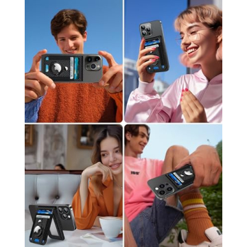 Strong Magnetic Wallet for iPhone with AirTag Holder