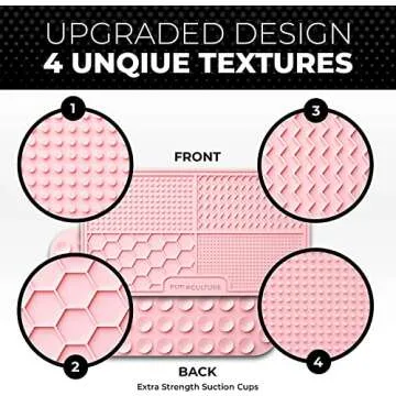 Pup Culture Dog Lick Mat for Dogs (2 Pack), Feeding Pad for Anxious Pets Plus 4 Different Puzzles fo...