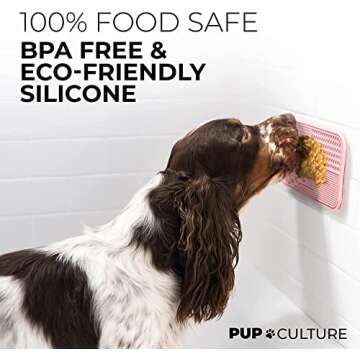 Pup Culture Dog Lick Mat for Dogs (2 Pack), Feeding Pad for Anxious Pets Plus 4 Different Puzzles for Mental Stimulation for Dogs - Supports Mental, Dental, and Digestive Health - Heavy Duty