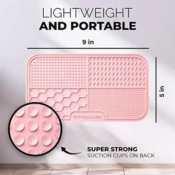 Pup Culture Dog Lick Mat for Dogs (2 Pack), Feeding Pad for Anxious Pets Plus 4 Different Puzzles for Mental Stimulation for Dogs - Supports Mental, Dental, and Digestive Health - Heavy Duty