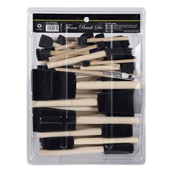 Conda 50 Pack Assorted Foam Brush Set for Every Painter