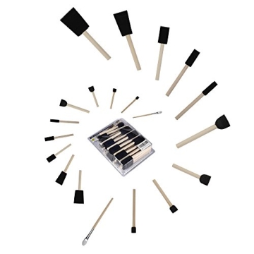 Conda 50 Pack Assorted Foam Brush Set for Every Painter