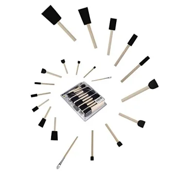 Conda 50 Pack Assorted Foam Brush Set for Every Painter