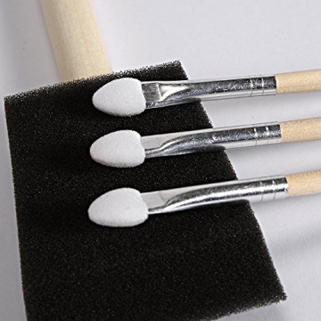 Conda 50 Pack Assorted Foam Brush Set for Every Painter