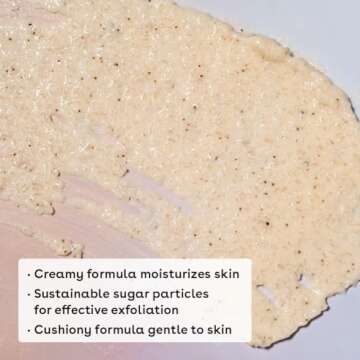 eos Cashmere Skin Collection Pre-Shave Scrub- Vanilla Cashmere Scented, Body Scrub, 7 fl oz