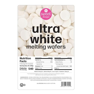 Sweet Shoppe Ultra White Melting Wafers for Dipping & Baking