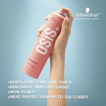 OSiS+ Volume Up Booster Spray, 8.9 oz – Lightweight Flexible Style Control – Textured Volume wit...