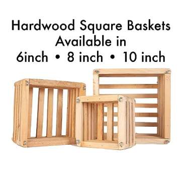 Sun Bulb Cedar Basket 8" - Handcrafted Wood Design for Decor