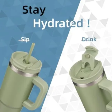 30 oz Konokyo Tumbler with Handle & 2 Straws