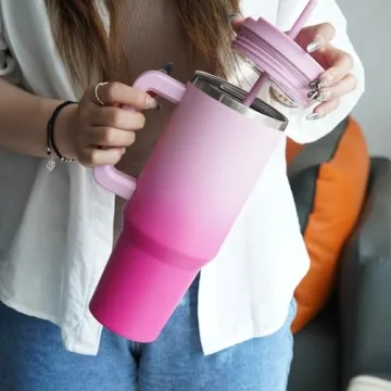 30 oz Konokyo Tumbler with Handle & 2 Straws