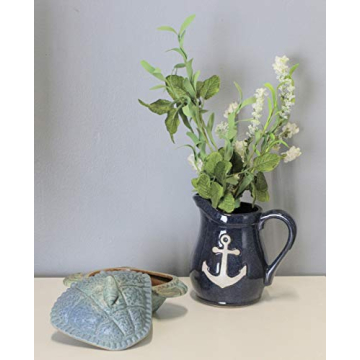Decorative Anchor Pitcher Vase for Coastal Elegance