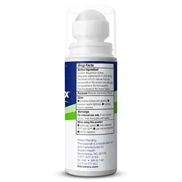Theraworx Relief for Muscle Cramps Roll-On Fast-Acting Muscle Spasm, Leg Soreness with Magnesium Sulfate - 2.5 oz - 1 Count
