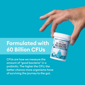 60B CFU Probiotics for Gut Health & Digestive Support