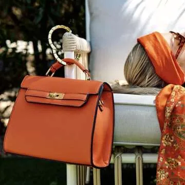 Divina Gold Attache Purse Hanger - 35lb Capacity, Magnetless Design