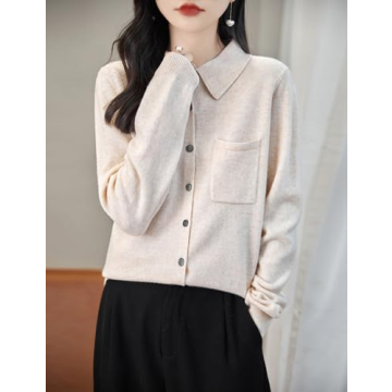 Chanyarn 100% Merino Wool Sweater for Women 2024