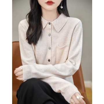 Chanyarn 100% Merino Wool Sweater for Women 2024