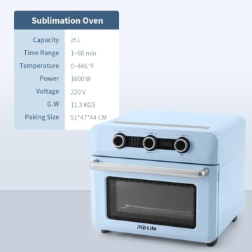 Efficient PYD Life Sublimation Oven 25L for Crafters