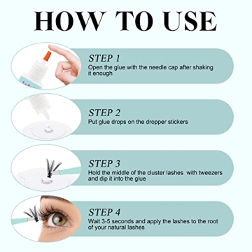Fast Drying Waterproof Lash Cluster Glue for DIY Lashes