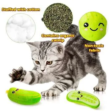 Pickle Cat Toys Set for Happy Indoor Cats