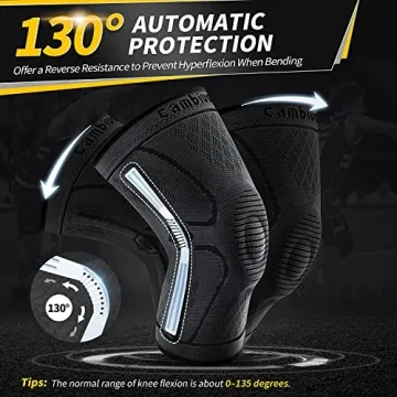 CAMBIVO Compression Knee Braces for Pain Relief and Support