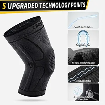 CAMBIVO Compression Knee Braces for Pain Relief and Support