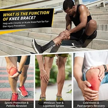 CAMBIVO Compression Knee Braces for Pain Relief and Support