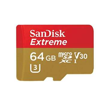 SanDisk Extreme 64GB microSDXC UHS-I Card for Action Cameras
