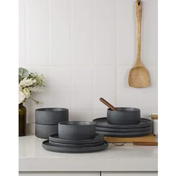 Famiware Star Dinnerware Set 12 Piece Dish Set for 4