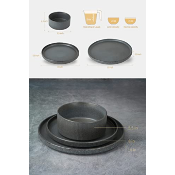 Famiware Star Dinnerware Set 12 Piece Dish Set for 4