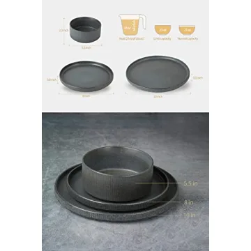 Famiware Star Dinnerware Set 12 Piece Dish Set for 4