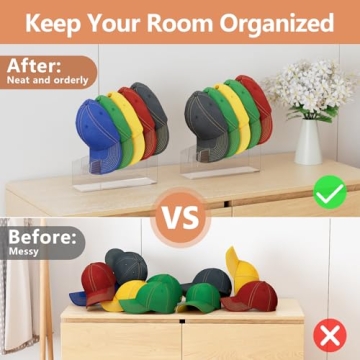 2Pack Hat Stand for Baseball Caps – Clear Acrylic Holder