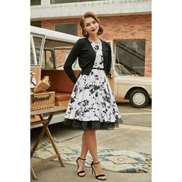 Floral Vintage Evening Dress for Women Sleeveless Size XL F-11