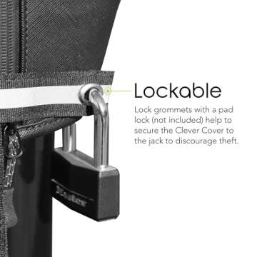 Clever Cover for Smart Jack by Trailersphere Custom Electric Tongue Jack Cover for Trailer, RV, Camper, Chains Holder, Plug Protector, Sun and Waterproof (Smart Jack Cover)