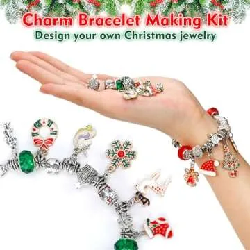 GWAHSA Advent Calendar 2024, Charm Bracelet Making Kit for Girls 24 Days Christmas Countdown Calenda...