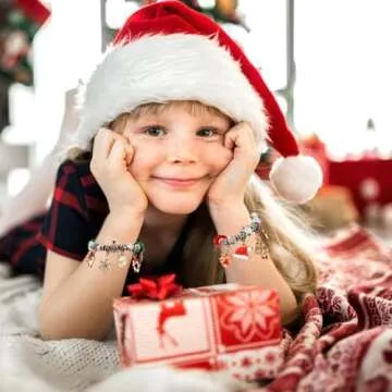 GWAHSA Advent Calendar 2024, Charm Bracelet Making Kit for Girls 24 Days Christmas Countdown Calendar with DIY Jewelry Supplies Surprise Xmas Gifts for Kids Teens Women Adult