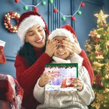 GWAHSA Advent Calendar 2024, Charm Bracelet Making Kit for Girls 24 Days Christmas Countdown Calendar with DIY Jewelry Supplies Surprise Xmas Gifts for Kids Teens Women Adult