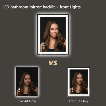 APRILSOUL 24x32 LED Bathroom Mirror with Smart Features