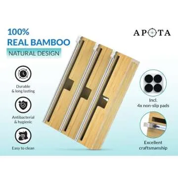 APOTA Mercantile Ultimate 3-Slot Foil Dispenser 37pcs - Organize, Cut, and Wrap with Ease - Convenient, Efficient & Stylish Kitchen Accessory for Quick Food Wrapping