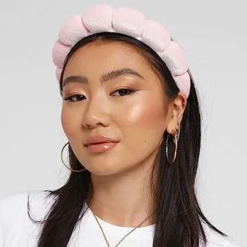 HitModa Spa Headbands - Terry Cloth Facial Headbands for Makeup Application, Skin Treatments, and Face Washing