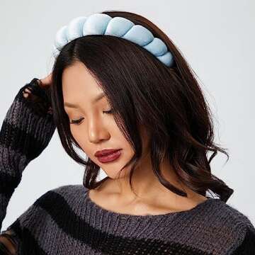 HitModa Spa Headbands - Terry Cloth Facial Headbands for Makeup Application, Skin Treatments, and Face Washing