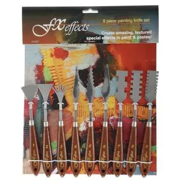 Creative Mark Palette Knife Set with 9 Unique Blade Shapes