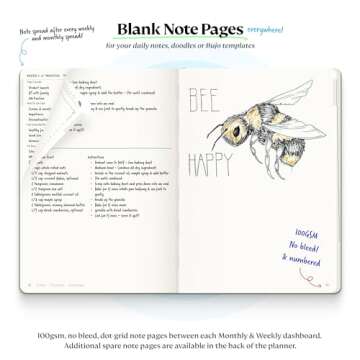 Purpose Planner Notebook A5 5.8”x8.3” Undated Planner 2025 Daily Weekly and Monthly Productivity Goal Setting Tool for Work Home ADHD Planner for Adults Self Care Journal (Navy Softcover)