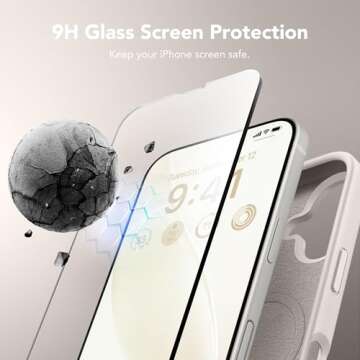GONEZ iPhone 16 Magnetic Case with Protectors