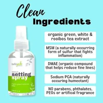 Makeup Setting Spray for All Skin Types - 4 oz Bottle