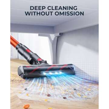 Laresar Cordless Vacuum Cleaner with 55 Mins Runtime