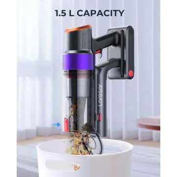 Laresar Cordless Vacuum Cleaner with 55 Mins Runtime
