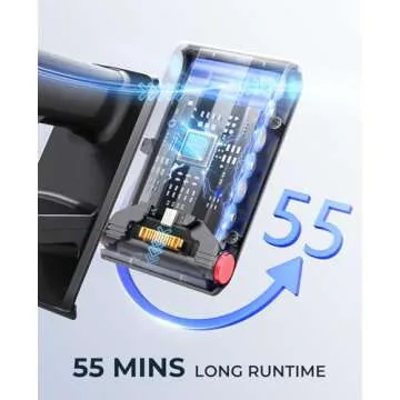 Laresar Cordless Vacuum Cleaner with 55 Mins Runtime