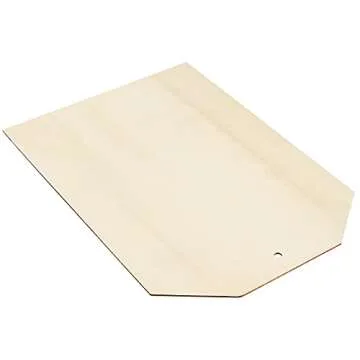 PINGEUI 20 Pcs 10 x 7 Inch Large Wooden Tags for Crafts, Unfinished Blank Wood Sign, Wooden Gift Tags Labels with Holes and 22cm Jute Twine for DIY Craft Supplies, Painting, Staining and Decorations